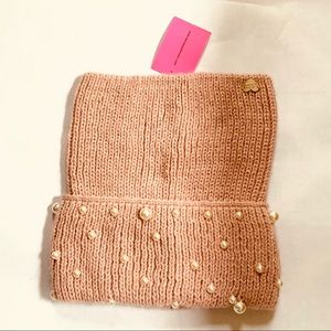 Betsy Johnson Scarf Collar with Large Pearls